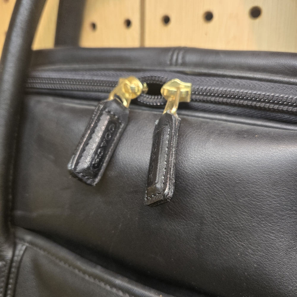 Coach Black Leather Men's Bag